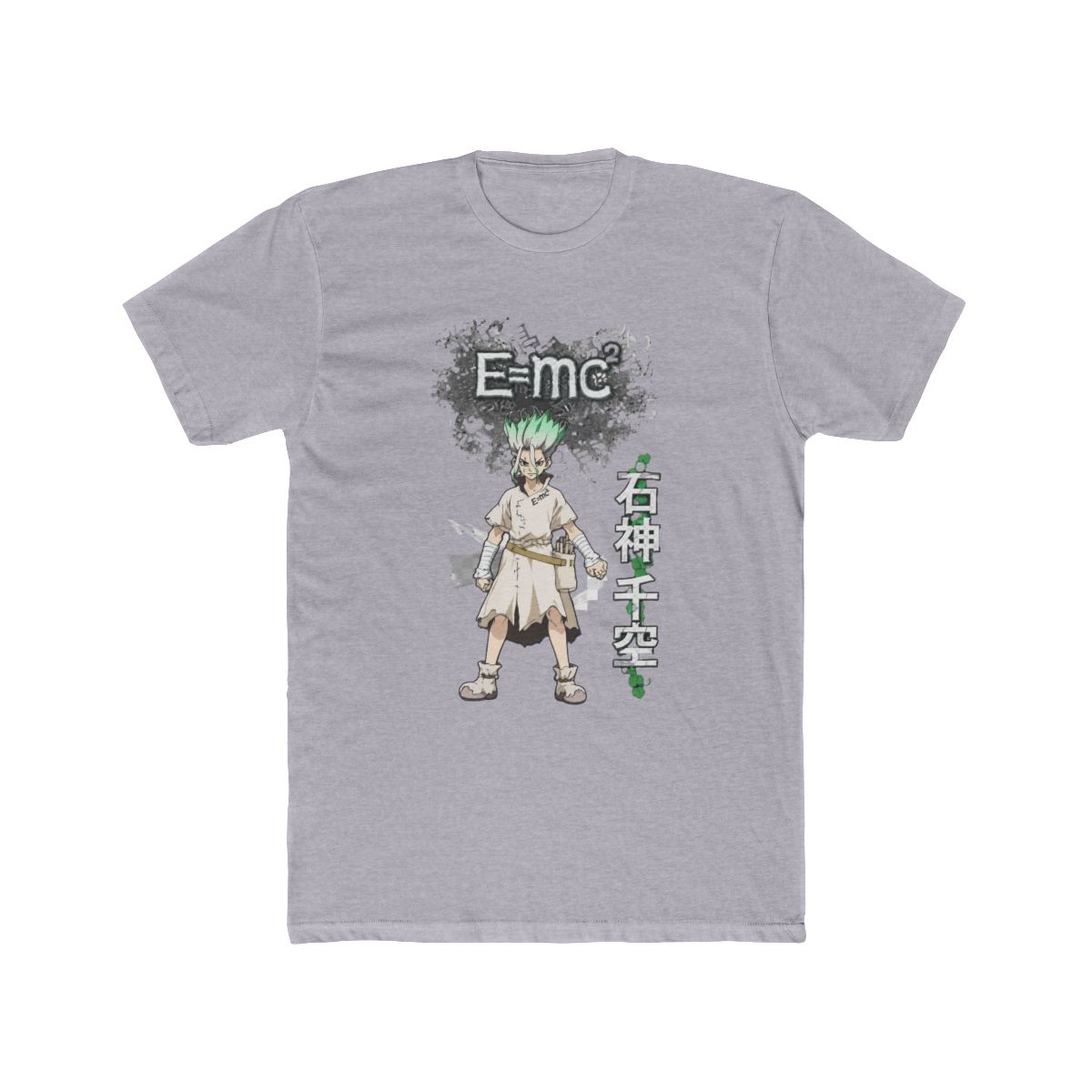 Dr. Stone T Shirt - e=mc2 Senku Ishigami Power Stance (Large)