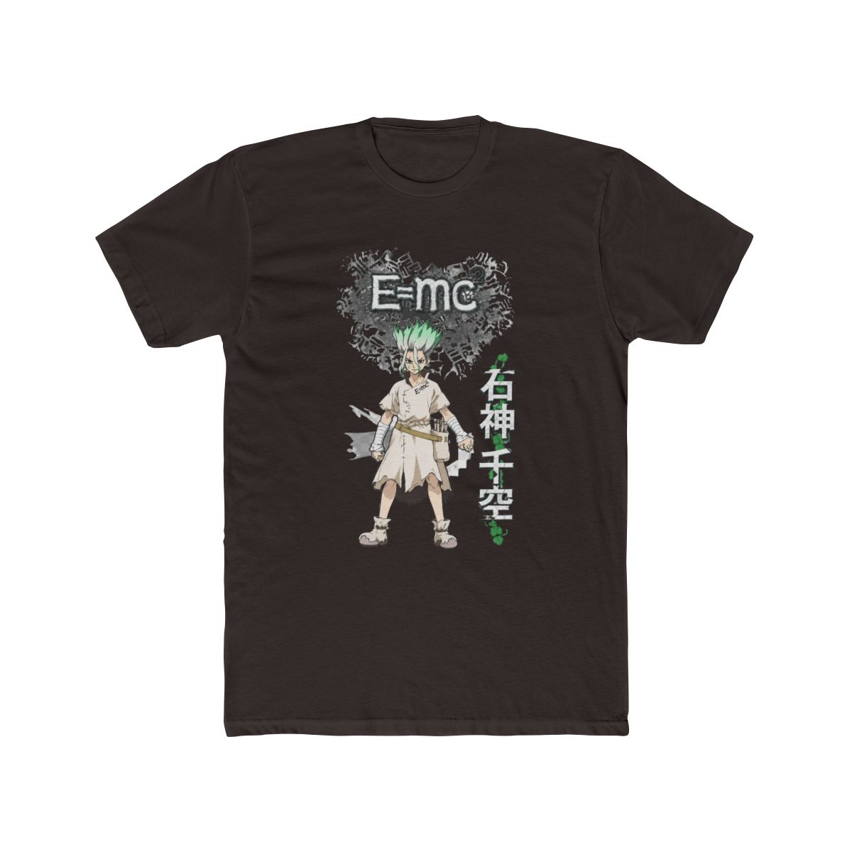 Dr. Stone T Shirt - e=mc2 Senku Ishigami Power Stance (Large) - alternate angle 2, merchandise