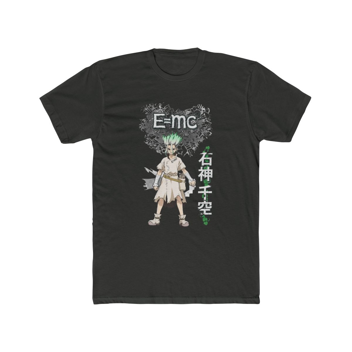 Dr. Stone T Shirt - e=mc2 Senku Ishigami Power Stance (Large) - alternate angle 5, merchandise