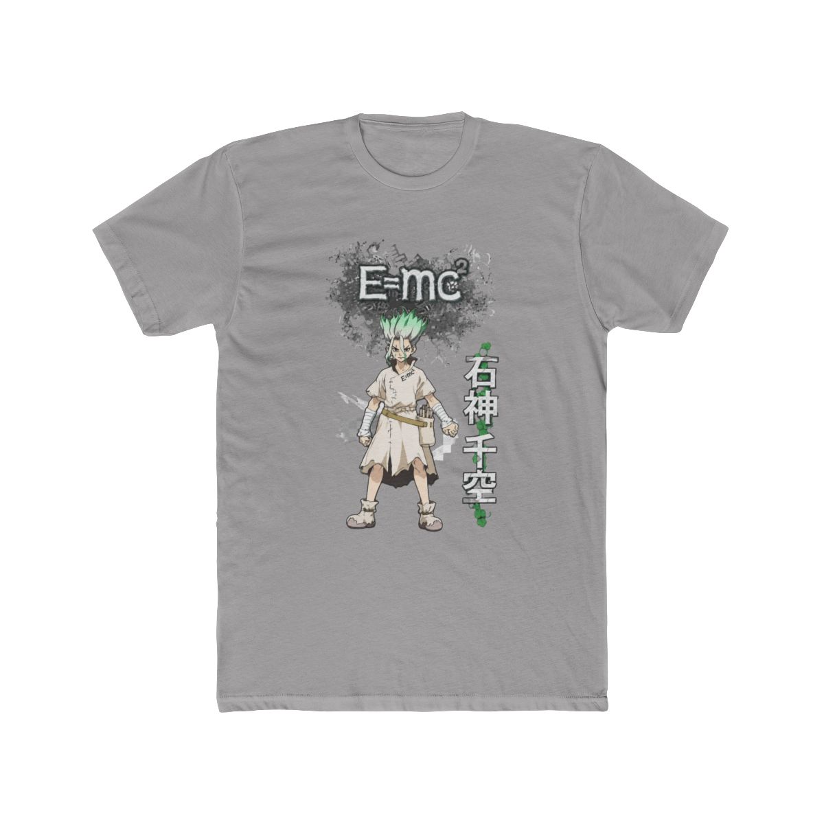 Dr. Stone T Shirt - e=mc2 Senku Ishigami Power Stance (Large) - Official T-Shirts merchandise