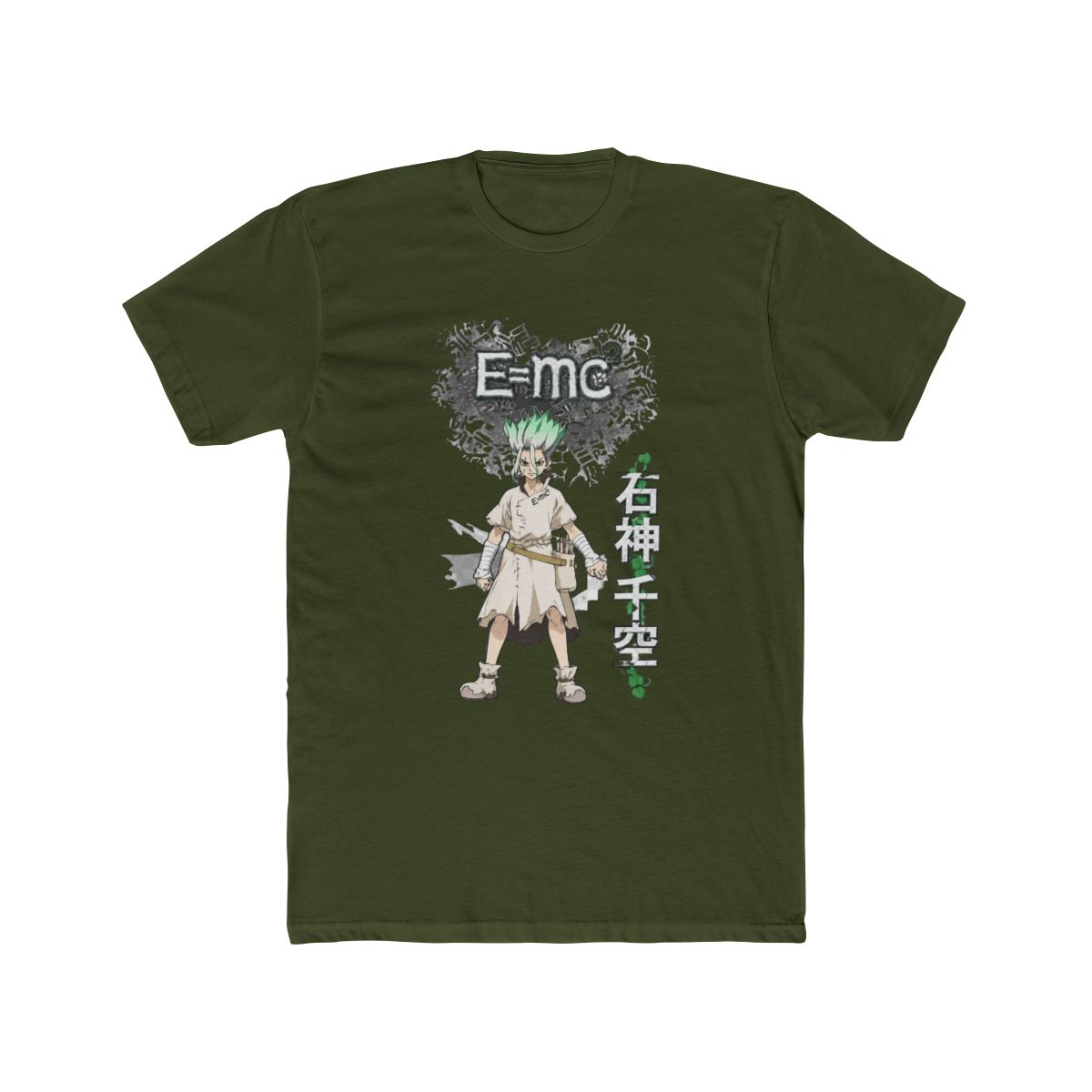 Dr. Stone T Shirt - e=mc2 Senku Ishigami Power Stance (Large) - alternate angle 4, merchandise