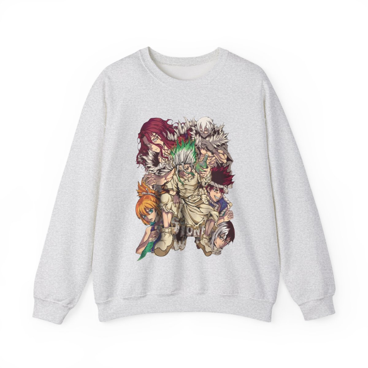 Dr Stone Hoodies, Anime Hoodies, Vintage Sweater - Artsholic - Fan Art Merch | Dr. Stone - alternate angle 2, merchandise