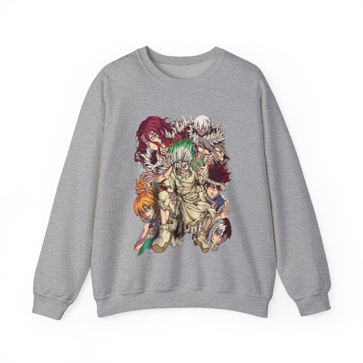 Dr Stone Hoodies, Anime Hoodies, Vintage Sweater - Artsholic - Fan Art Merch | Dr. Stone - alternate angle 5, merchandise