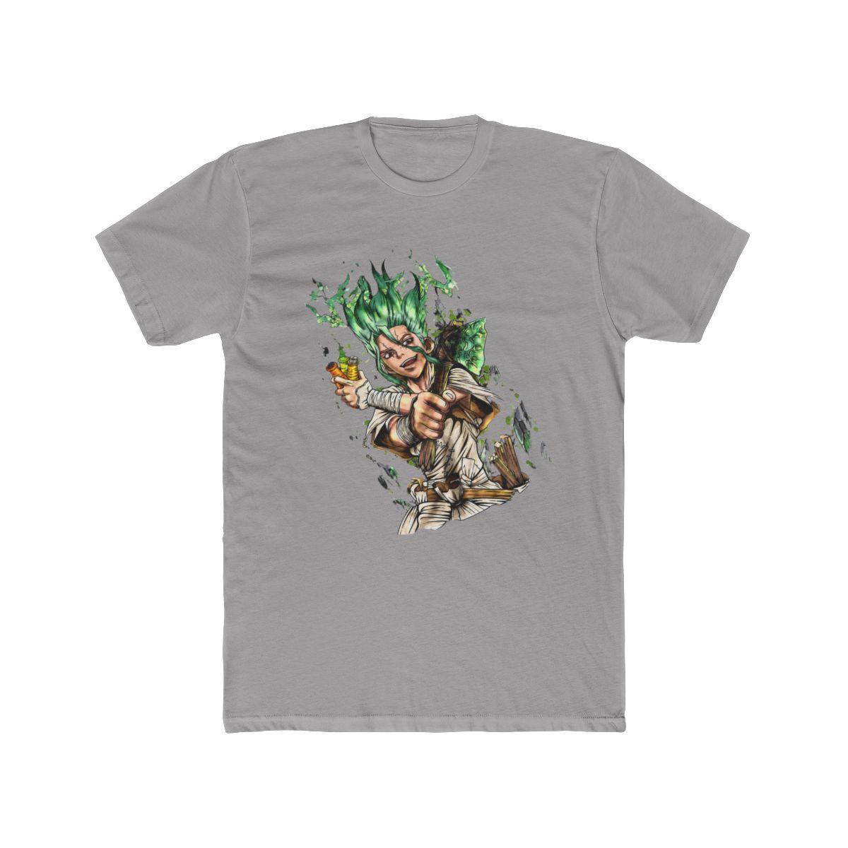 Dr Stone T Shirt Senku Ishigami Tshirt Ryusui Tee Asagiri Seiyuu Anime Shirt | Dr. Stone - alternate angle 2, merchandise